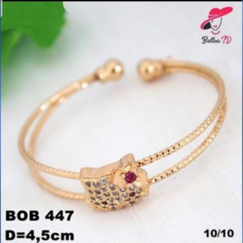 Medan Termurah kd10 Gelang anak 1-6 tahun HK rhodium premium lapis emas 18k import