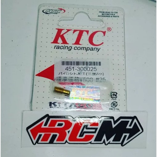 PILOT JET PJ PILOTJET RXKING RX KING RXK RXS UK 25 ORI ORIGINAL KTC RACING ASLI