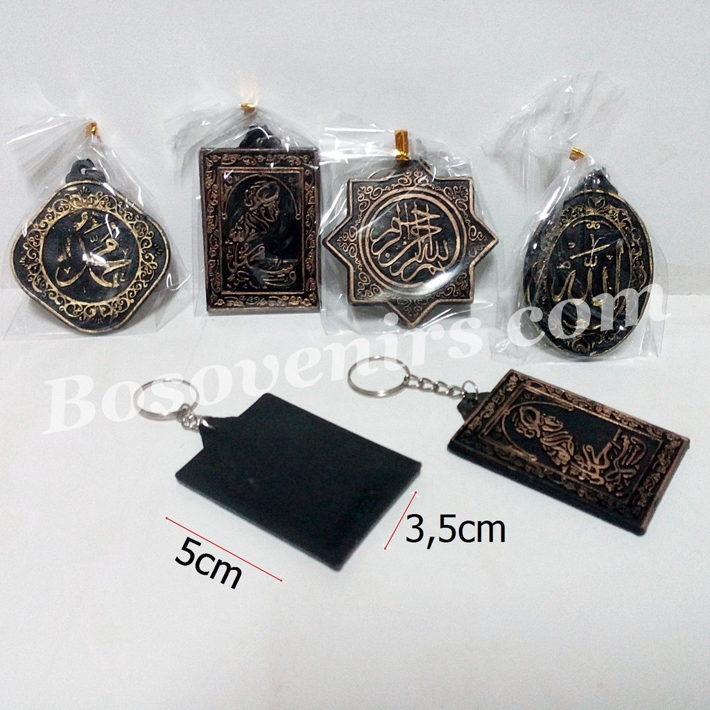 Terlaris Gantungan kunci Unik KALIGRAFI ARAB Souvenir Pernikahan Grosir