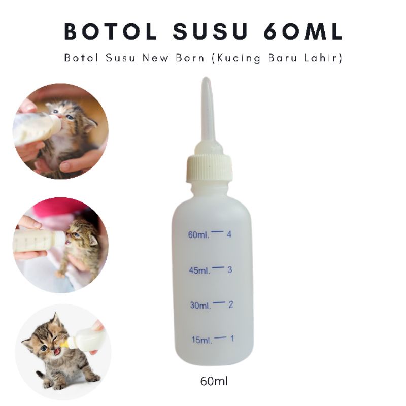 Botol Susu Kucing New Born / Dot Bayi Kucing Baru Lahir / Anak Kucing Kitten / Hewan Kecil