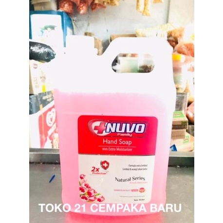 PERAWATAN KAKI TANGAN NUVO HAND SOAP FRESH BLOSSOM JERIGEN 4 LITER |SABUN CUCI TANGAN 4LITER DISCOUN