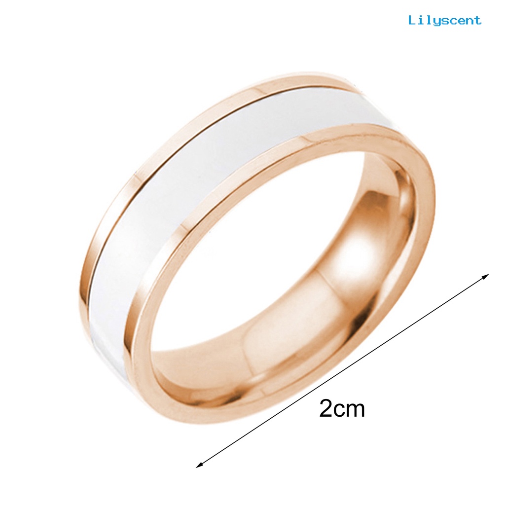 Ls Cincin Bahan Titanium Steel Untuk Unisex