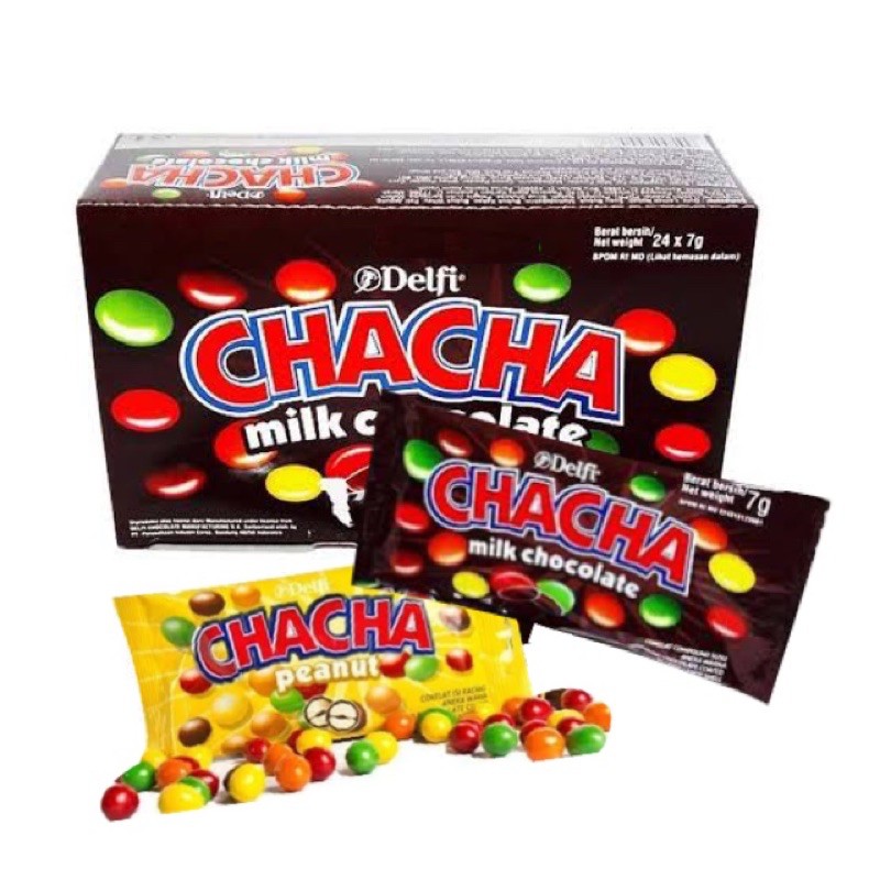 

PERMEN COKLAT CHA CHA DELFI 7GR SATUAN COKLAT / PEANUT