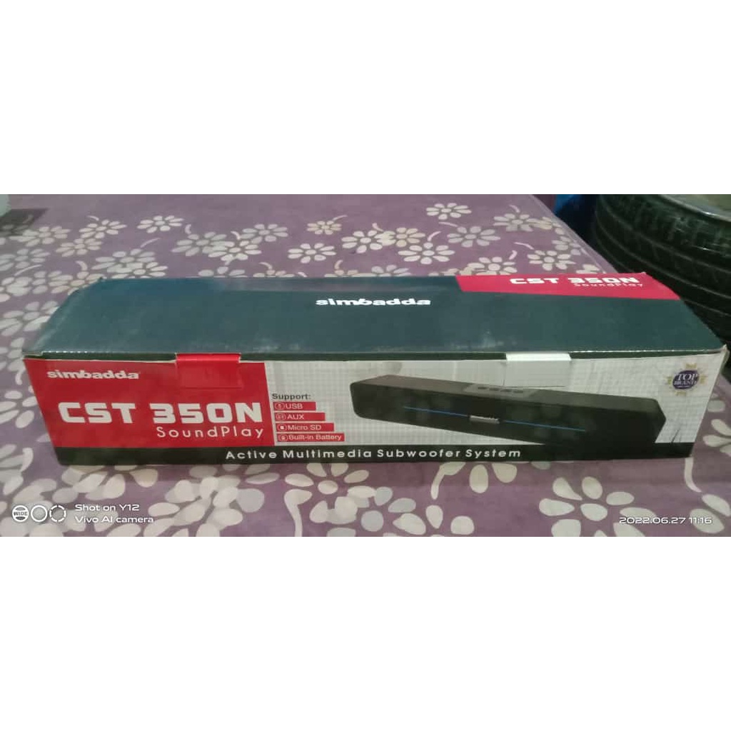 Simbadda Speaker CST 350N Sound Play Active Multimedia Subwoofer System, Bluetooth, USB, Micro SD