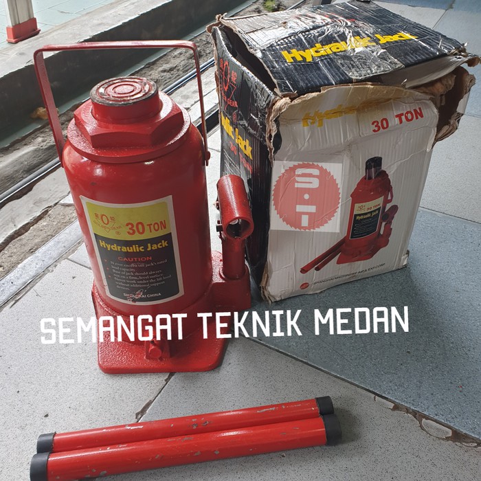 30TON DONGKRAK BOTOL HYDRAULIC BOTTLE JACK 30TON 30 TON MERAH RRT