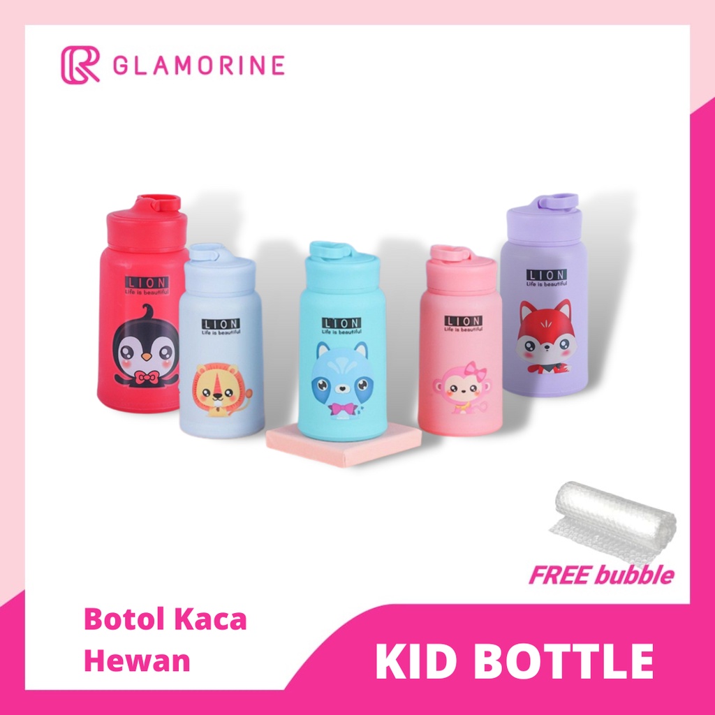 botol animal kaca,tumbler animal kaca,souvenir ultah,termos animal,botol kaktus