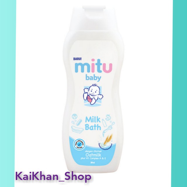 MITU Baby Milk Bath Putih Botol - 200 ml