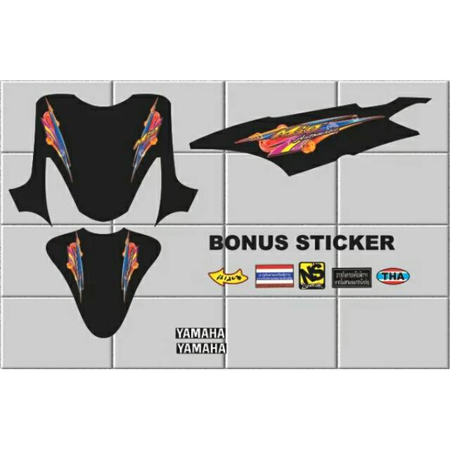 Striping mio smile striping mio sporty stiker mio lama lis body yamaha mio lama
