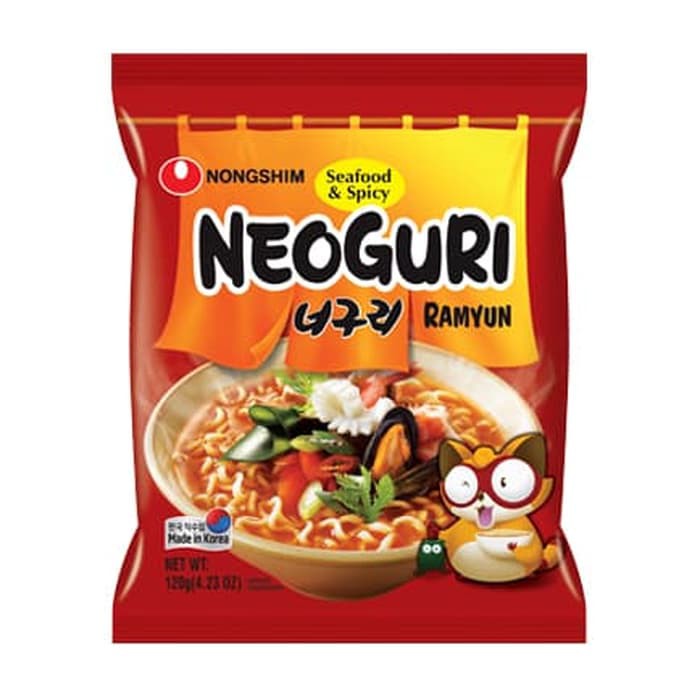 

Neoguri Ramyun Noodle Seafood & Spicy.made in korea. 120gr