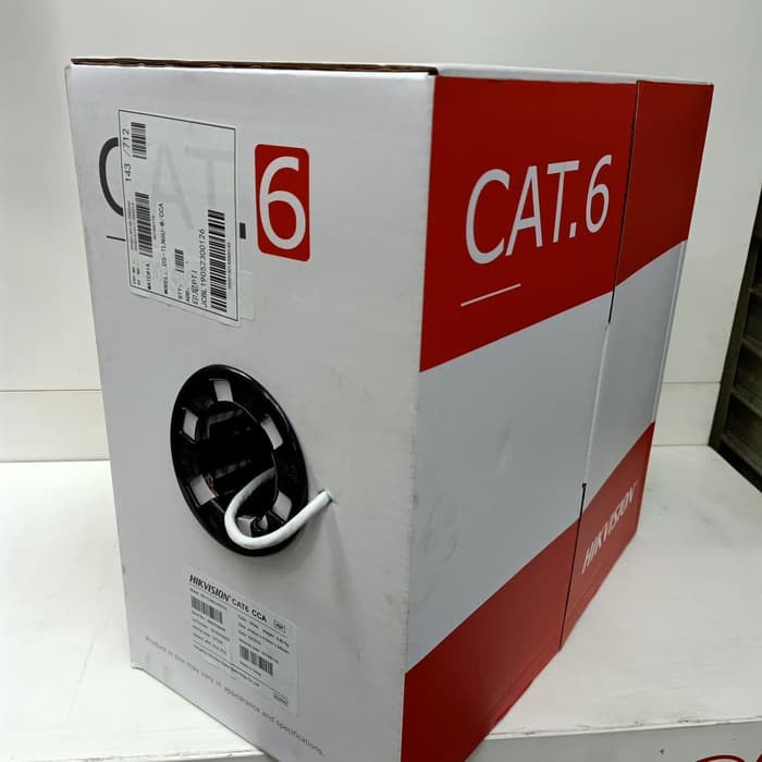 Kabel LAN UTP Hikvision Cat 6 DS-1LN6U-W/CCA meteran