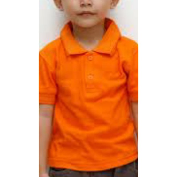 kaos kerah polos anak