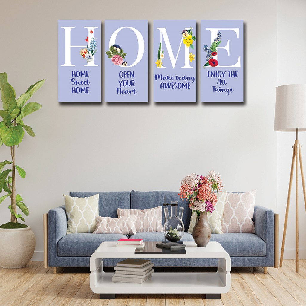 #13 Kamilastorindo Hiasan Dinding Poster Kayu Pajangan Walldecor Quotes Home Sweet Home