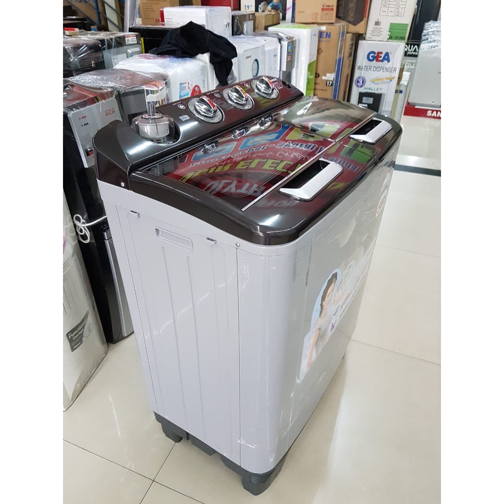 MESIN CUCI SANKEN TW 1127 GSL 9KG 2 TABUNG TW1127GSL 9 KG