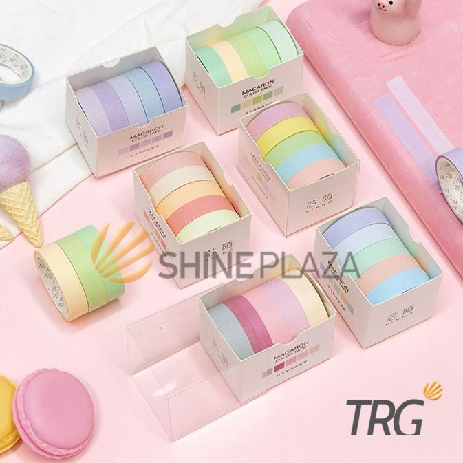 

↑ Masking Tape TRG Pastel Macaron Set 5 pcs - Washi Tape Set TRG ➭