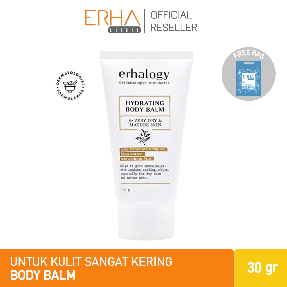 ERHA Lotion Pelembab Kulit Kering ERHALOGY Hydrating Body Balm @ 30 gr