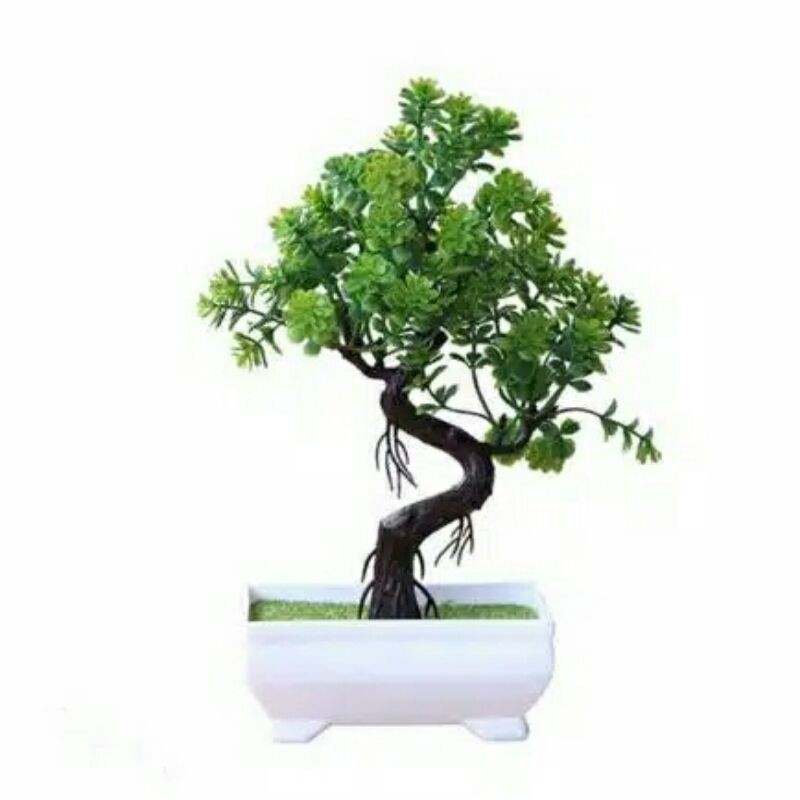 TANAMAN POT BONSAI ARTIFICIAL BUNGA ARTIFICIAL