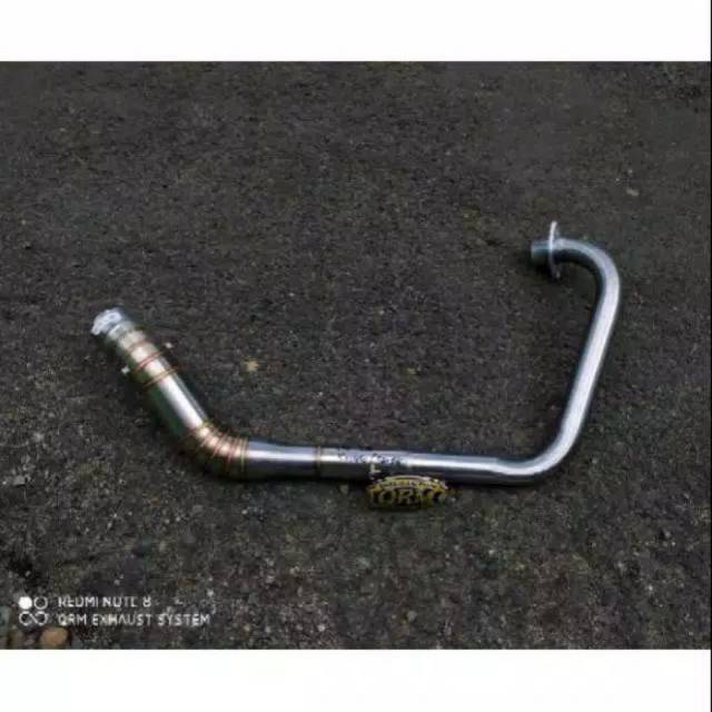 leher knalpot KLX kolong bawah roadrance