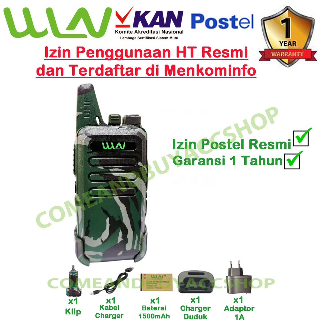 HT SATUAN WLN Two-Way Radio - LORENG HIJAU ARMY 2