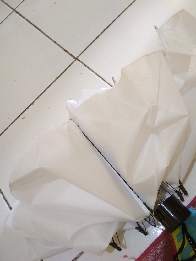 Payung Lipat 3 Putih Polos Naik Haji Umroh