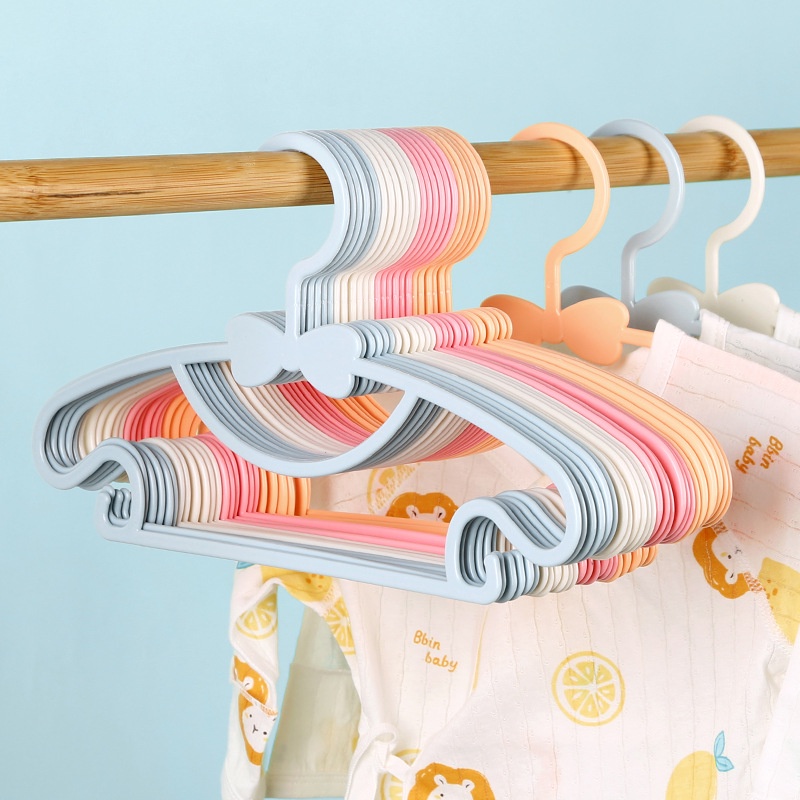 Gantungan Baju Anak Tebal 29.5cm PP Kid Clothes Hanger Multifungsi Warna Warni/Busur gantungan L290