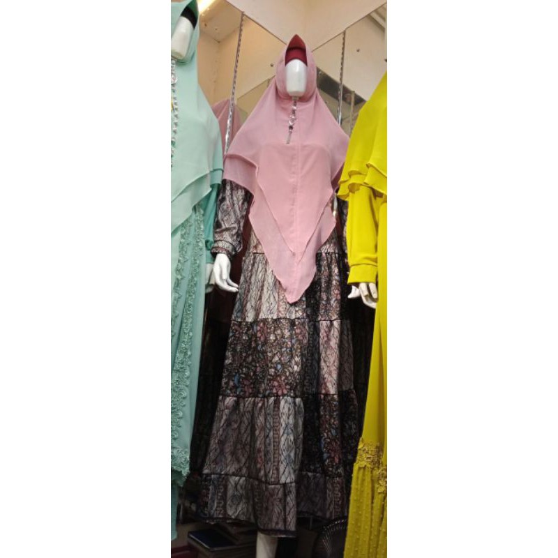 GAMIS SYARI TILE BRUKAT / GROSIR TANGAN PERTAMA TERMURAH