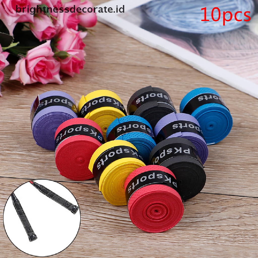 (Birth) 10pcs Tape Grip Raket Tenis / Squash / Joran Pancing Anti Keringat