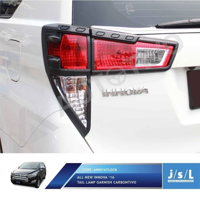 New JSL Garnis Belakang Innova Reborn Garnis Lampu Belakang Karbon JSL