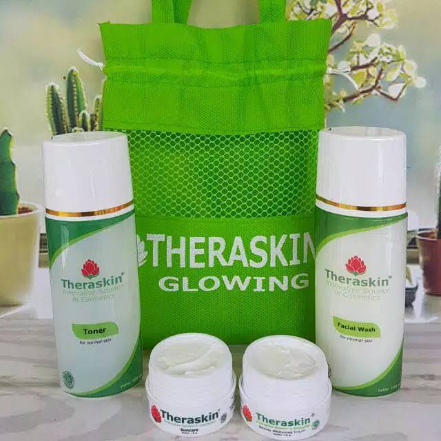 Skincare Theraskin Original  BPOM Whitening Glowing Acne Flek Cream Pemutih Wajah Teraskin Aman Krim Muka Pria dan Wanita