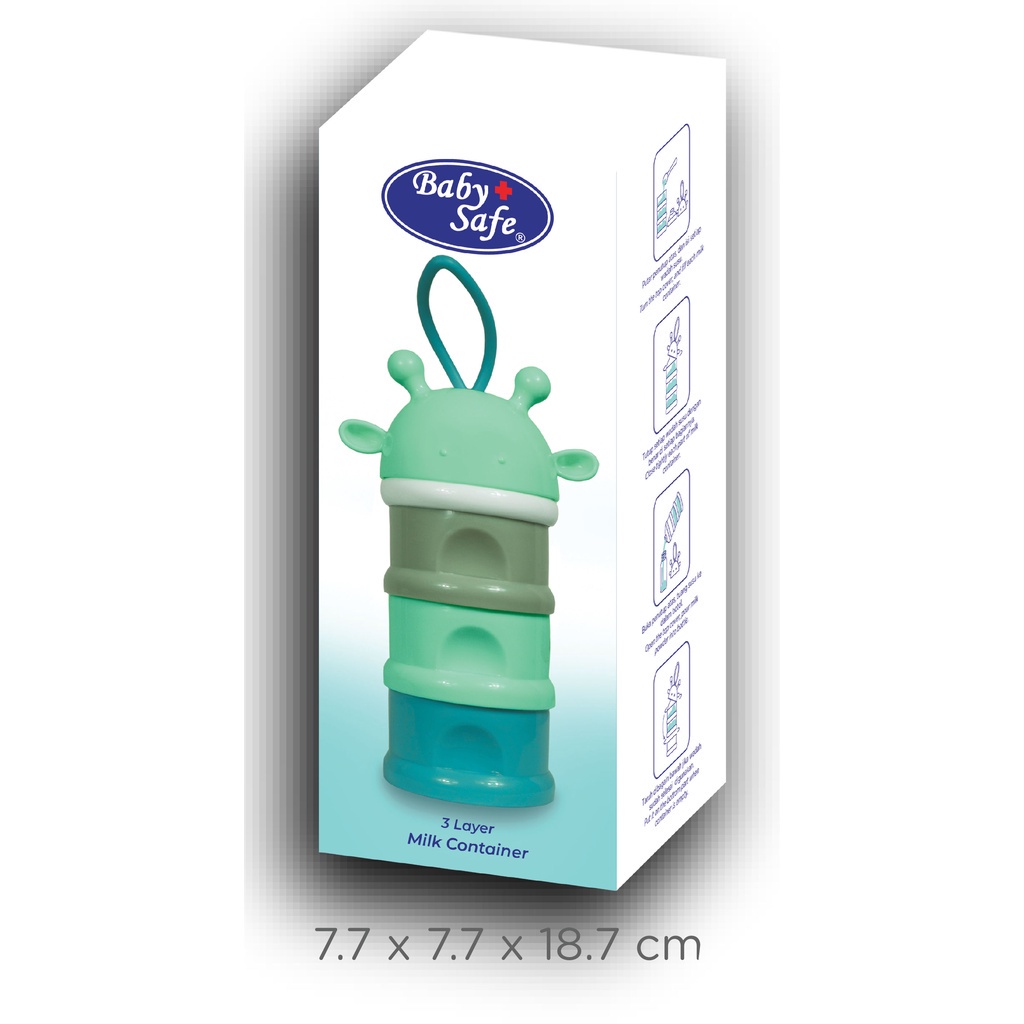 Baby Safe MC004 Milk Layer Container - Tempat Penyimpan Susu Formula