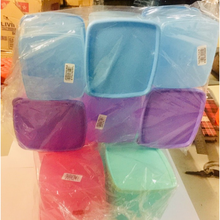 Toples Plastik Toples Segi Aluna (M) Viola, Kotak Makan Bekal