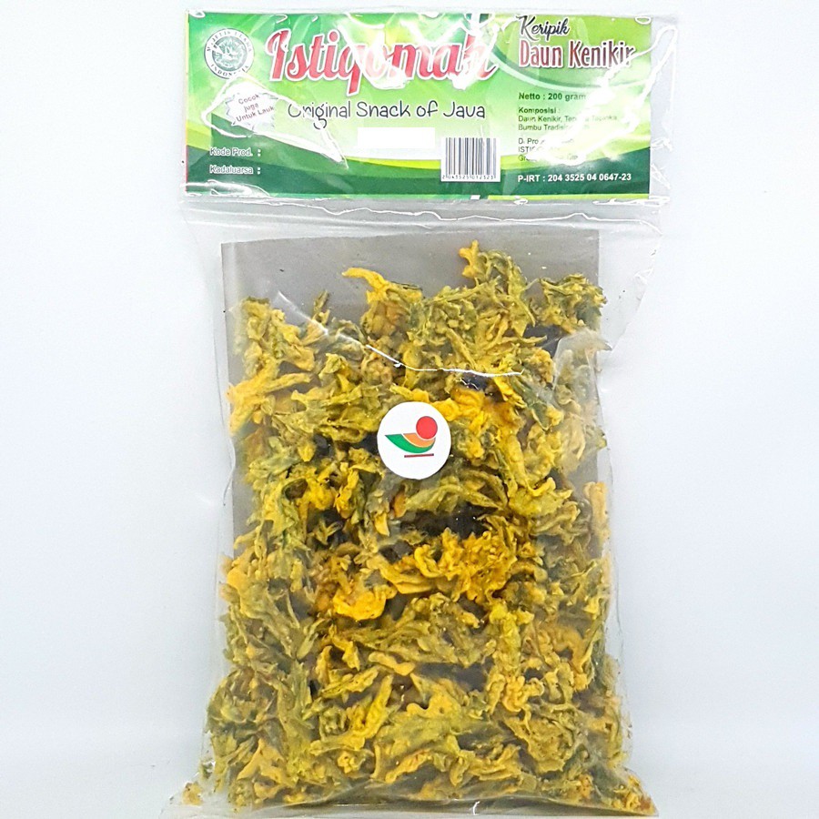 

ISTIQOMAH KERIPIK DAUN KENIKIR 200gr | KRIPIK RAJA ULAM SAYUR NABATI