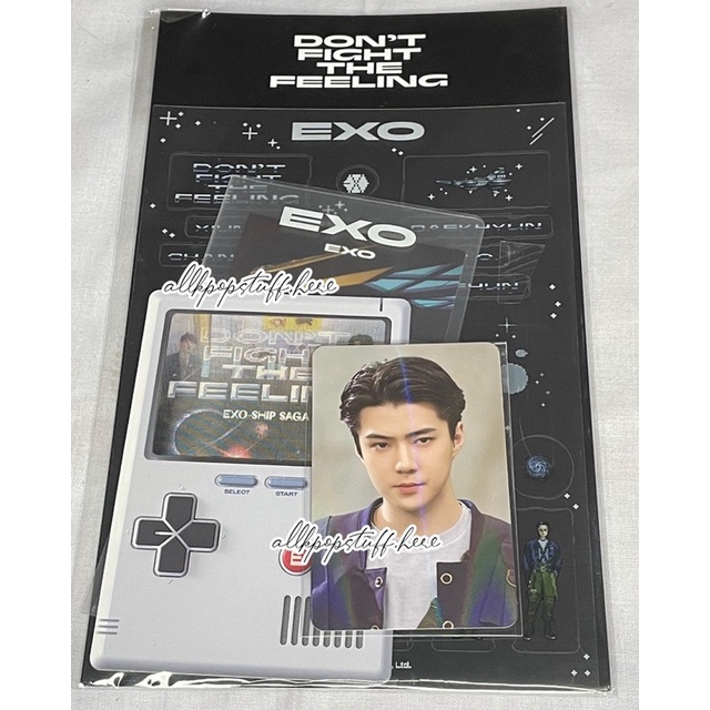 Photocard sehun don’t fight the feeling deco sticker set official | pc sehun exo dftf ganteng murah 