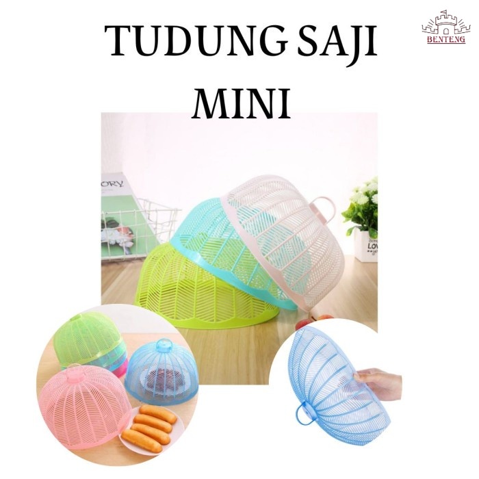 TPS1 - Tudung Saji Mini Bulat Tunggal Plastik Penutup Makanan BPA FREE