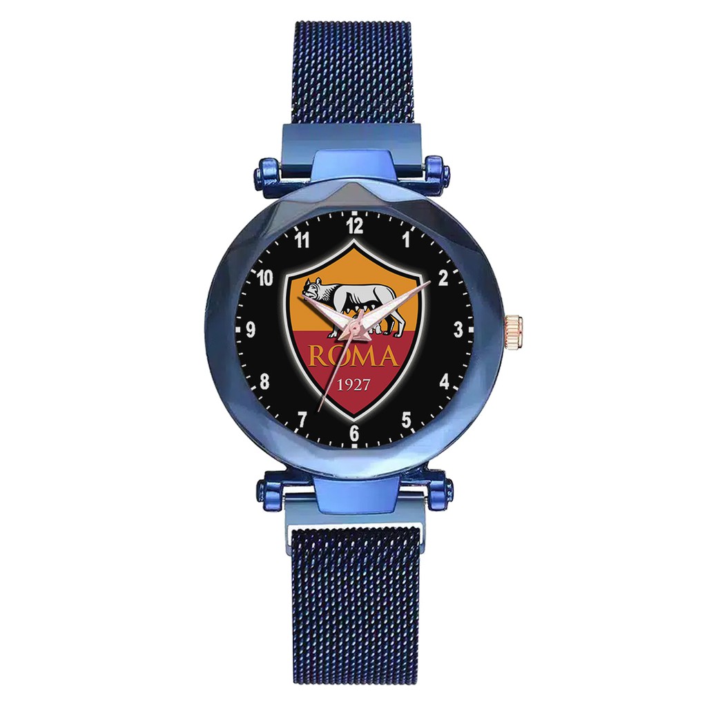 Jam Tangan Wanita Custom - AS-ROMA 2 Free Box &amp; Batre Cadangan