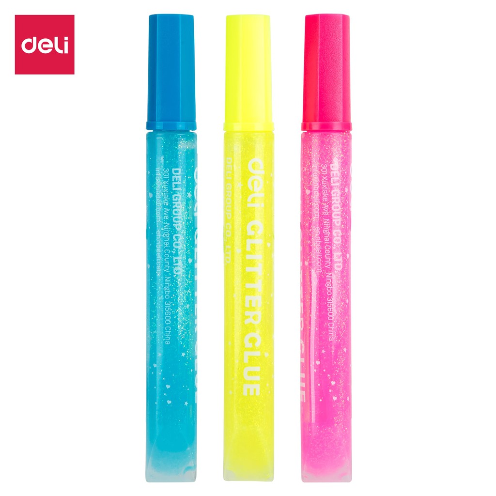 

Deli Lem Glitter Klasik untuk aplikasi pada banyak jenis bahan, Seri Explora 12ml 3 Warna EA71X01