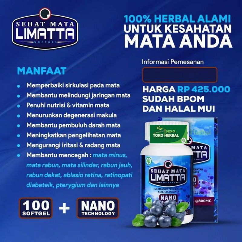 LIMATTA Walatra SEHAT MATA - Obat Mata Berlemak - Obat Herbal Spesialis Atasi Masalah Mata
