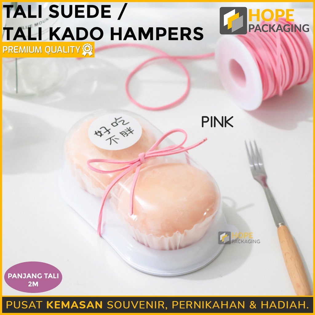 Tali suede / tali kado hampers / pita tali / Pita Imlek Hampers / Pita Kado / Tali Pita Kain / Pita Souvenir