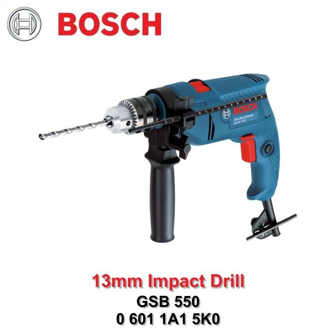 Mesin Bor Tembok Bosch GSB 550 Professional Impact Drill