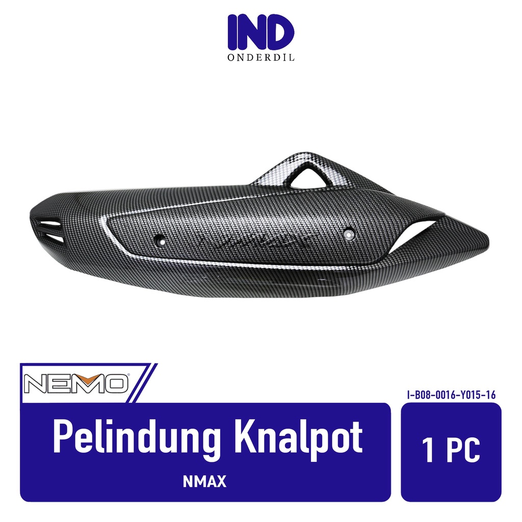 Cover Tutup-Penutup-Tameng Pelindung-Protector Knalpot-Kenalpot-Muffler Karbon-Carbon  Yamaha NMAX-N MAX 155 Merk Nemo