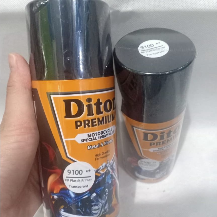 DITON Premium 9100** PP Plastic Primer Transparan Pilok Pilox Cat Dasar Plastik (300cc / 300ml)