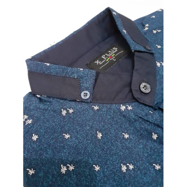 Kemeja pendek motif pohon kelapa