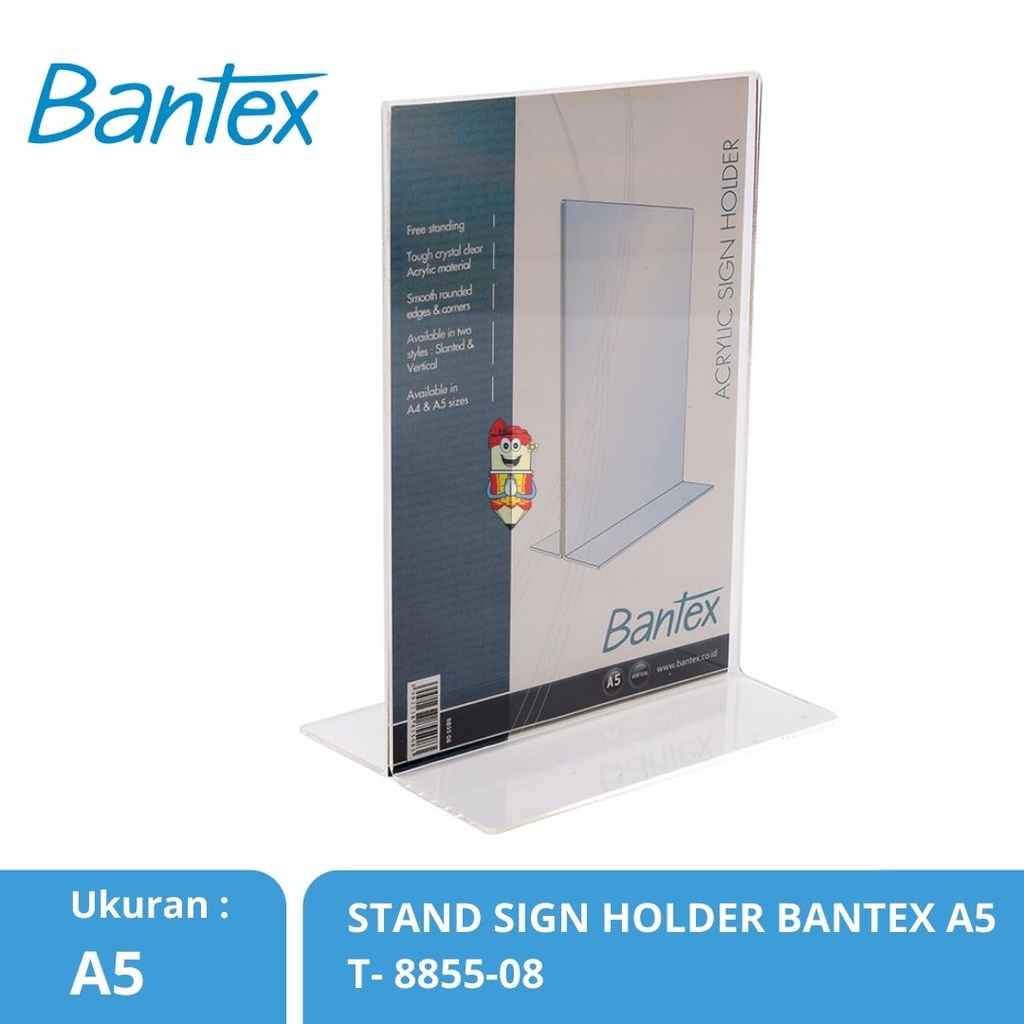 

Display Akrilik / Acrylic sign holder / tempat brosur / bantex A5 8855