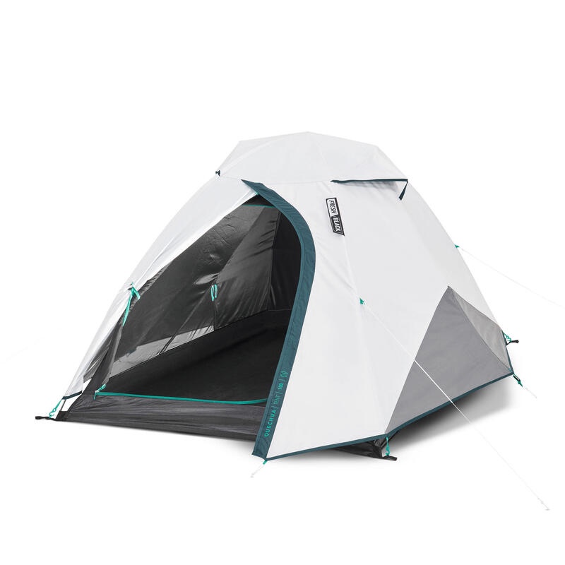 QUECHUA MH100 Fresh &amp; Black Tent Tenda Camping Untuk 2 Orang