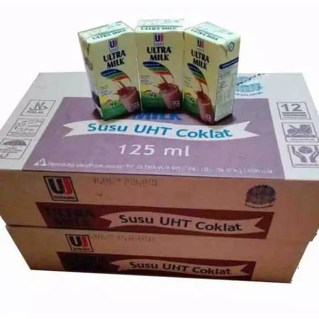 Kartonan Susu kotak UHT ultrajaya 125ml | Shopee Indonesia