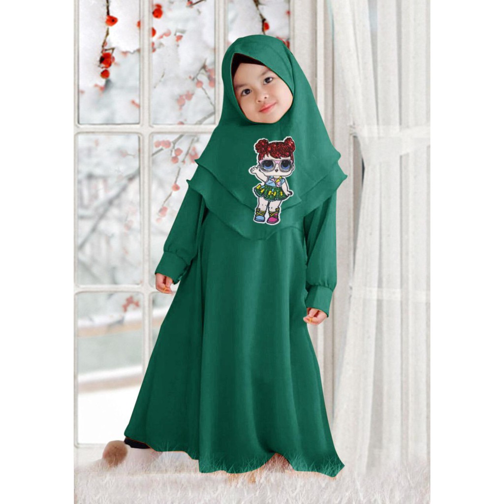 HOPYLOVY - Gamis anak LED Loly Kids bahan Baloteli