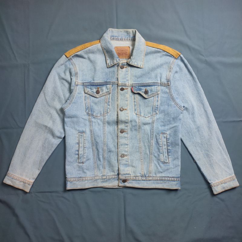 jacket jeans pria levis trucker denim second size M