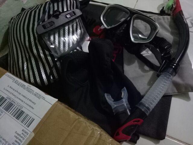 Kantong Plastik Anti Air Warna Acak Tempat Handphone Ukuran 3.5-6