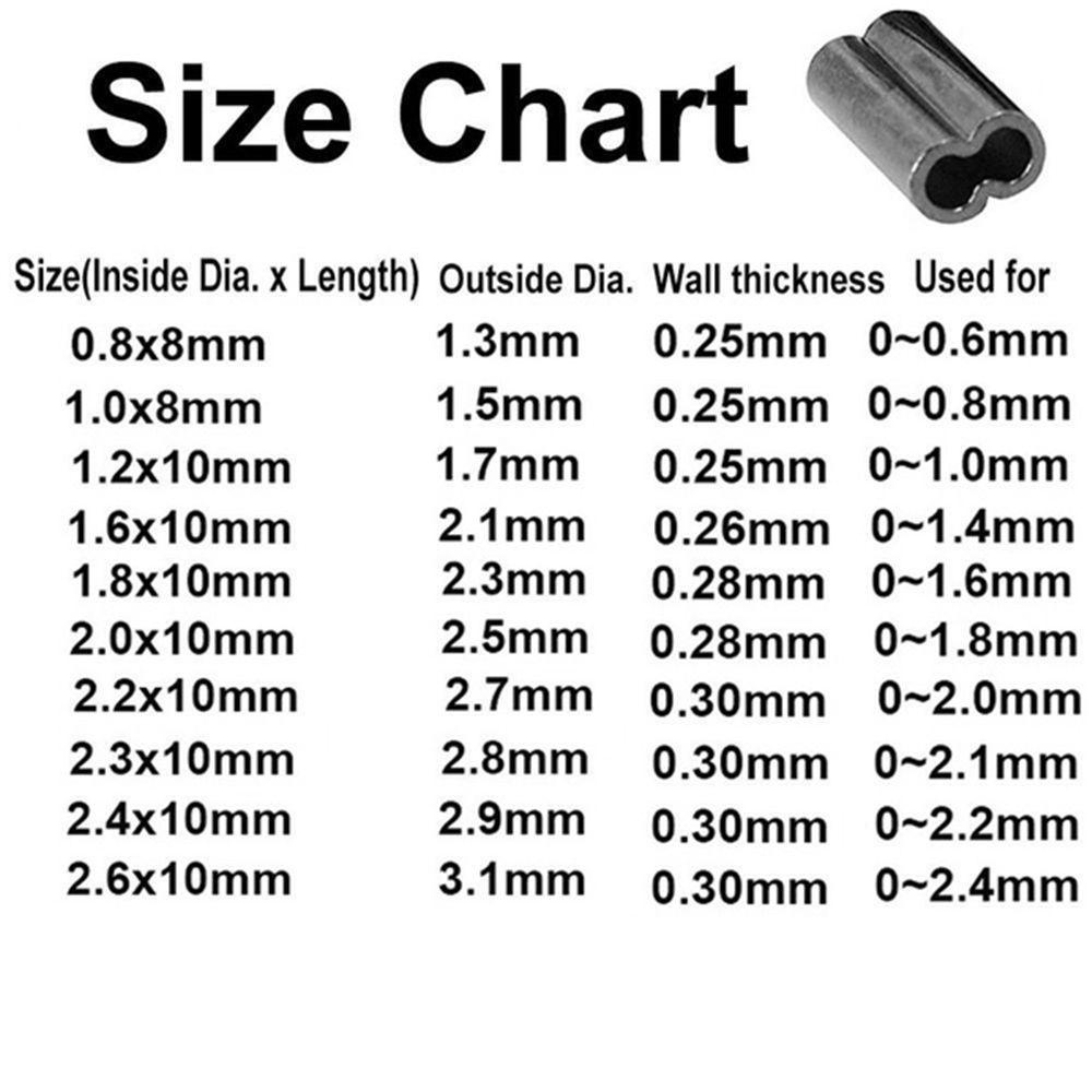 Agustina Crimping Sleeves Connector Oval Pipa Kawat Pancing Jalur Tembaga Crimping