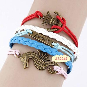 Gelang Korea Etnik Multi Color Alloy Multicharm Warna Warni Coklat Vintage Harga Grosir Reseller