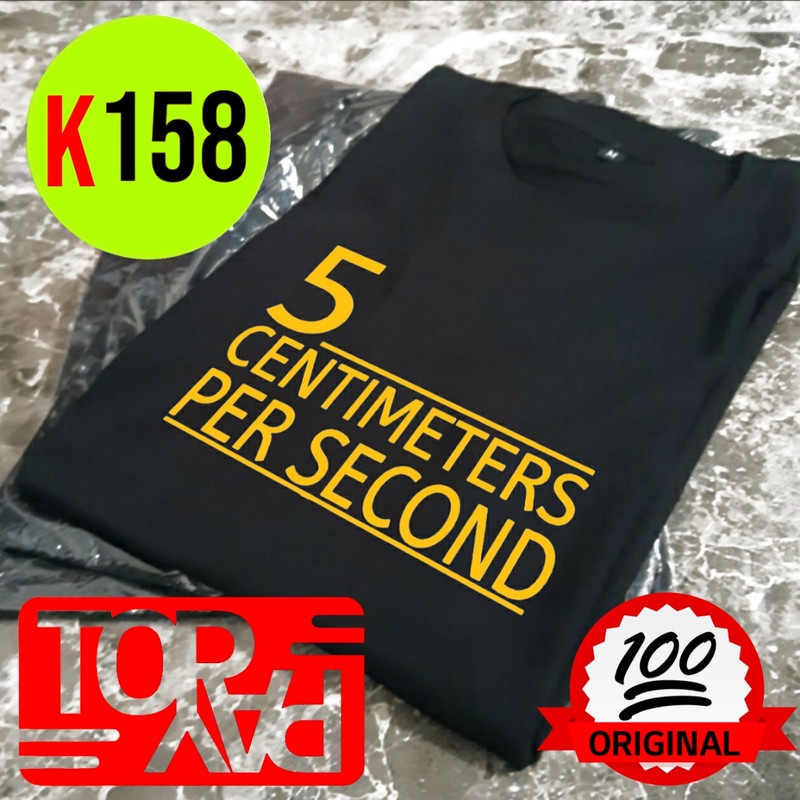 kaos pria wanita k158 5 centimeters per second anime addicted novel